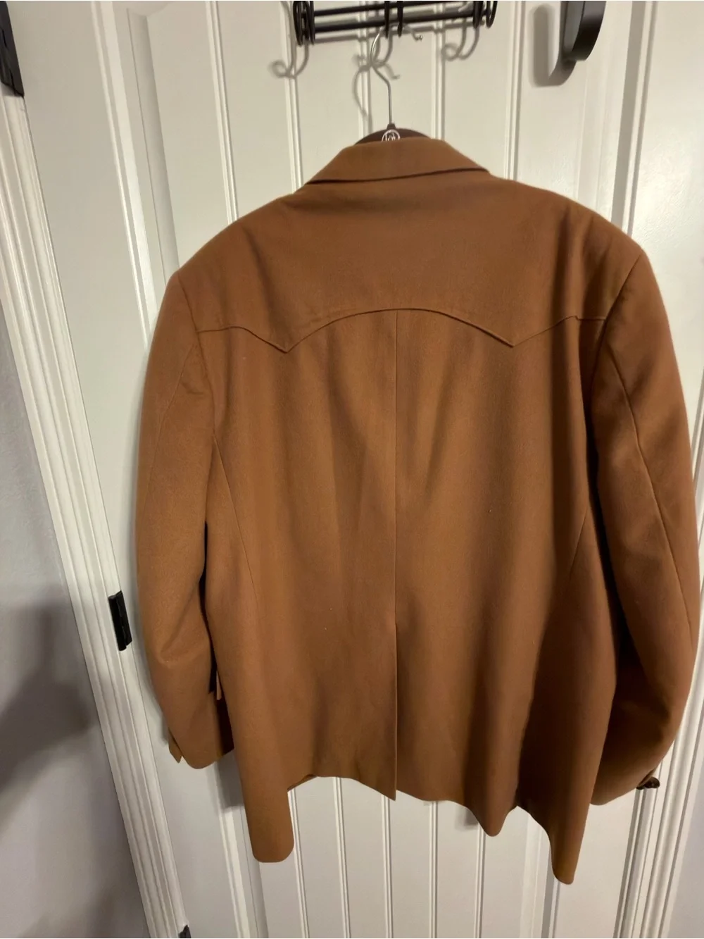 Circle S Vintage Men's Western-Style Blazer in Camel. Size 48L